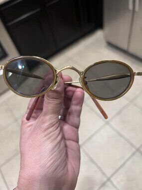 Matsuda RARE Antique Sun Glasses Japanese Gold Engraving Steampunk Collectible